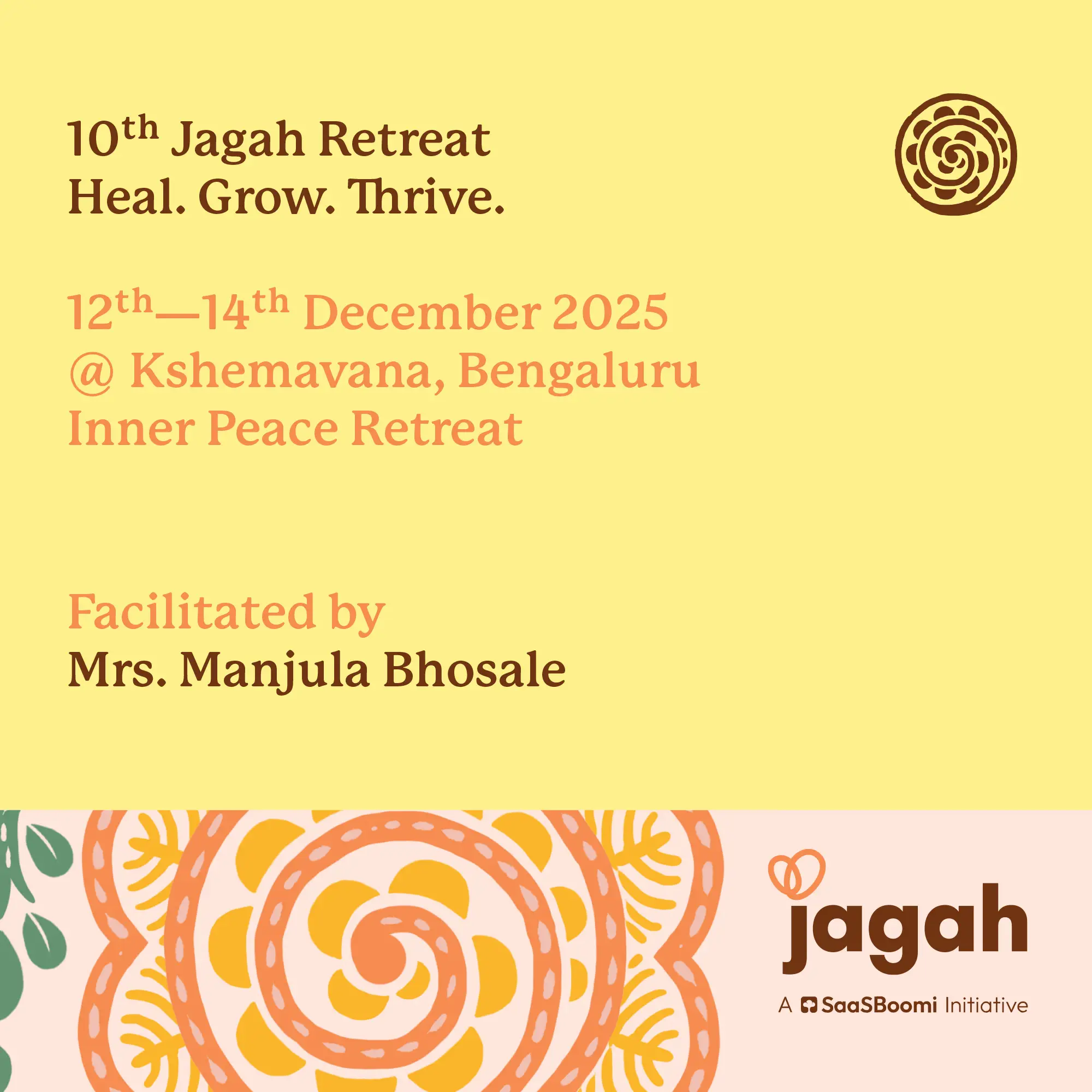 10th Jagah Founders’ Inner Peace Retreat
