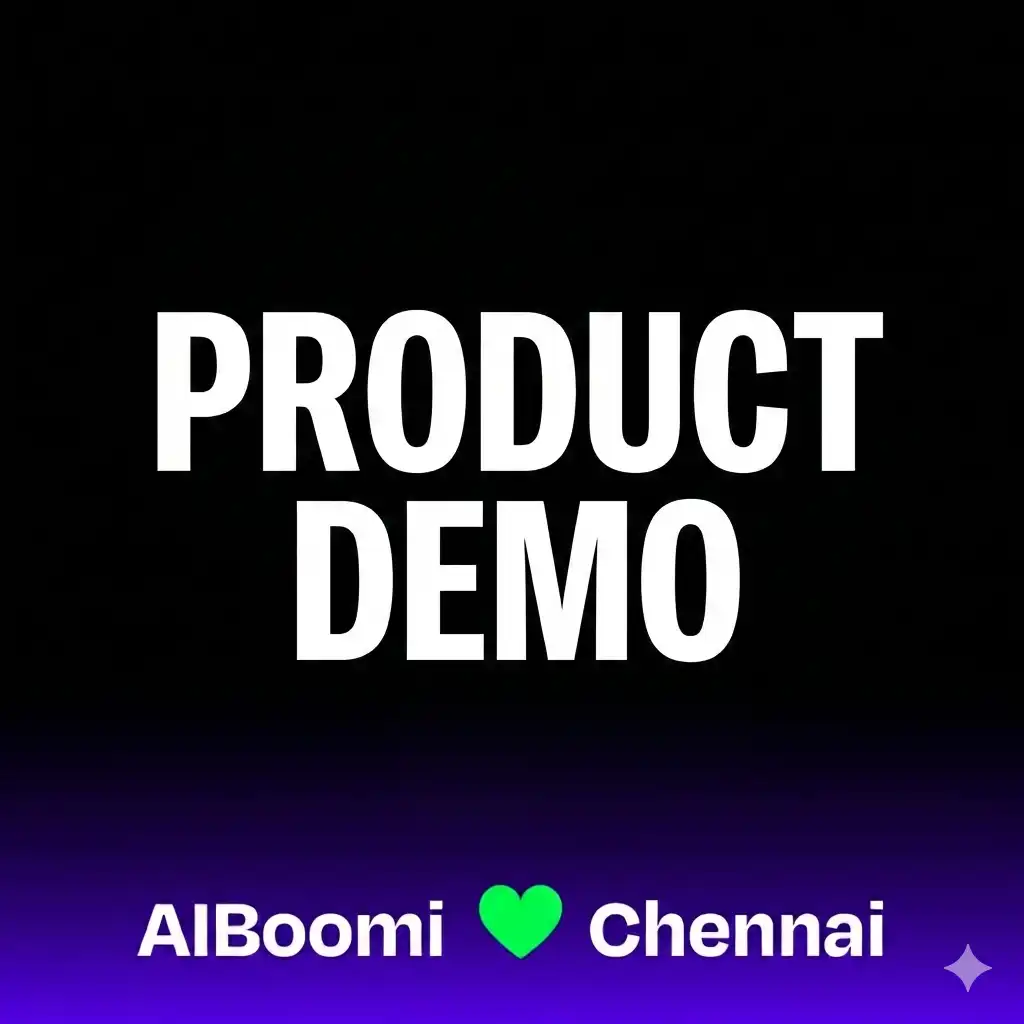 AIBoomi Center Stage (Product Demo): Chennai